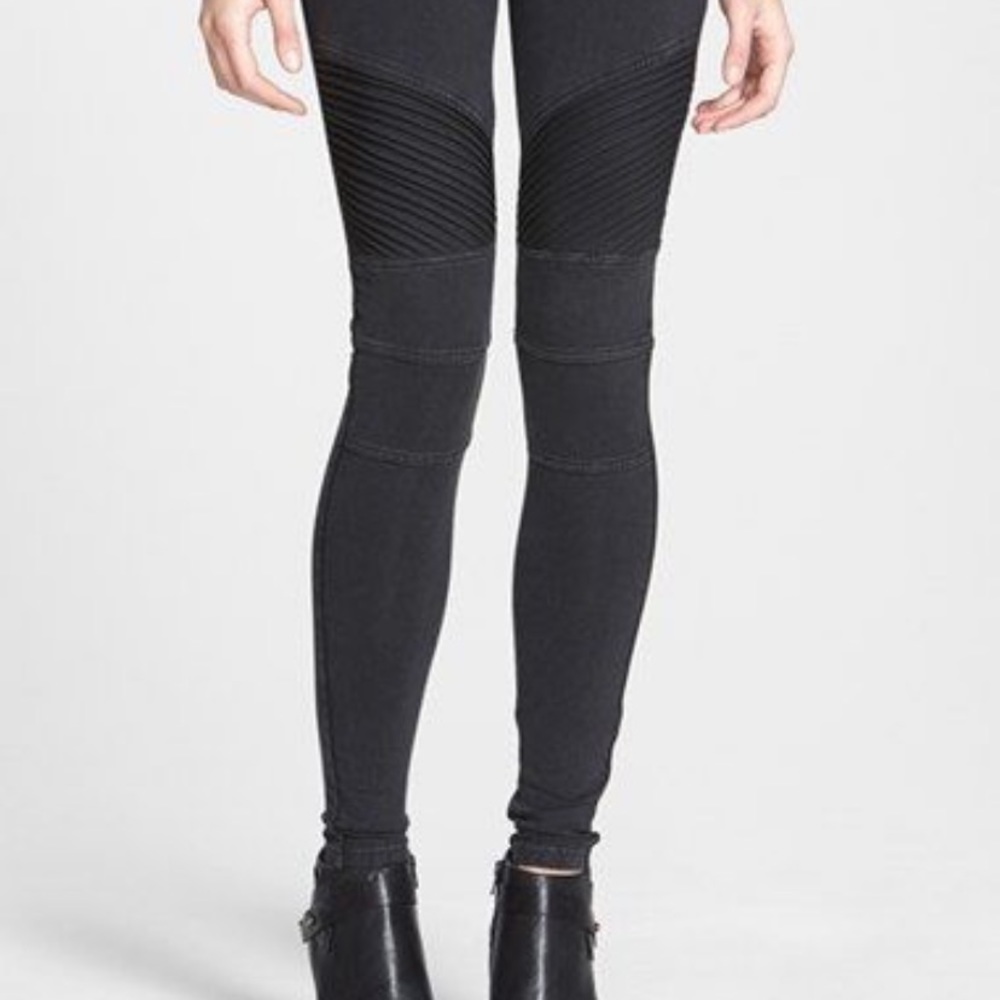 BP. Black Moto Leggings